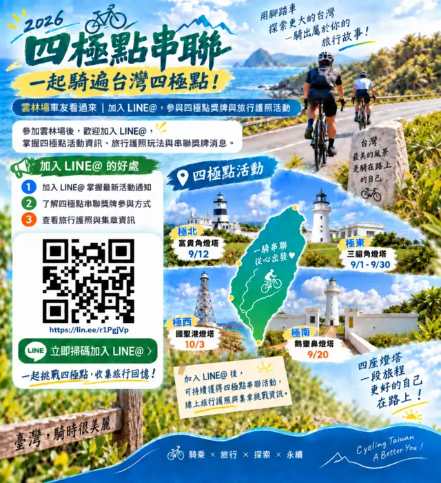 「2026 極點慢旅 四極點集章」活動
